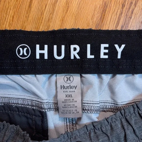 Hurley Tech‎ Twill Joggers Pants Mens XXL (38X31) Grey Stretch Drawstring - Picture 5 of 11